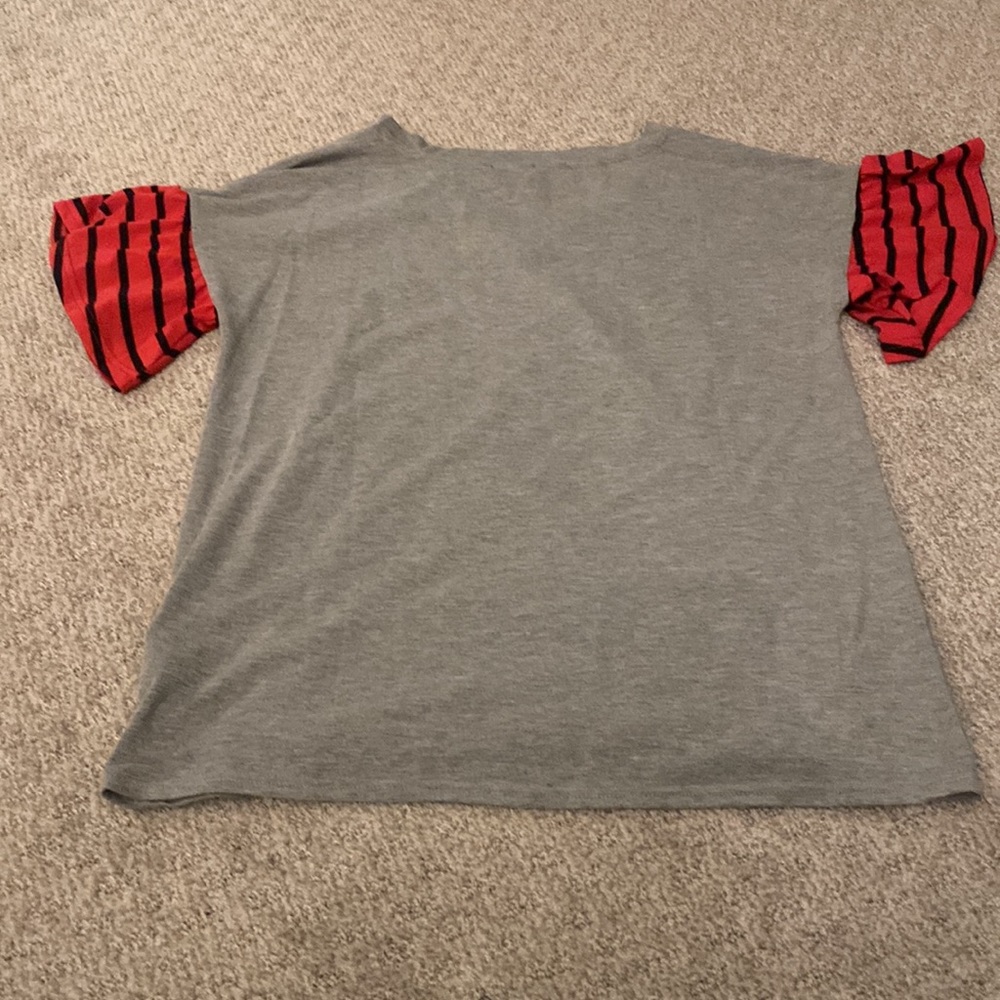 Ohio State Gameday Couture Ruffle Sleeve TShirt Sz L - Picture 6 of 6